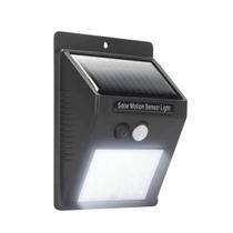 Luminaria Solar Arandela 30 Led Com Sensor Presenca+Noturno