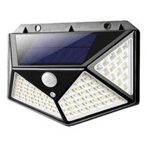 Luminária Solar Arandela Goldenultra 100 Leds Sensor de Movimento Sem Fio IP65