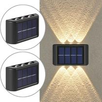 Luminária Solar Arandela Led Iluminação Forte a Prova Dágua