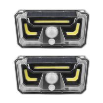Luminaria Solar Arandela Parede Kit 2 Uni Iluminaçao Led Parede Luz Externa Bionic Sensor Movimento Presença Rua Varanda Jardim Quintal Luminaria Solar Arandela Parede Kit 2 Uni Iluminaçao Led Parede Luz Externa Bionic Sensor Movimento Presença Rua Varanda Jardim Quintal