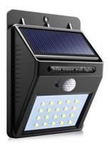Luminária Solar c/ Sensor de Presença, 30 LEDs
