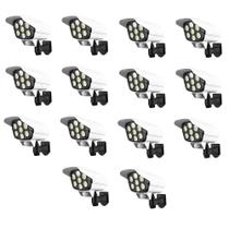Luminaria Solar Camera Falsa Kit 12 Uni Sensor De Proximidade 77 Leds 3 Funções Iluminaçao Rua Luminaria Solar Camera Falsa Kit 12 Uni Sensor De Proximidade 77 Leds 3 Funções Iluminaçao Rua