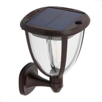 Luminária Solar Classic 3 Em 1 Marrom 5W Luz Amarela Ip65