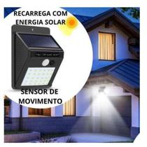 Luminária Solar com Sensor de Movimento/ Presença Arandela 20 Leds Luz Lâmpada Jardim Piscina À Prov