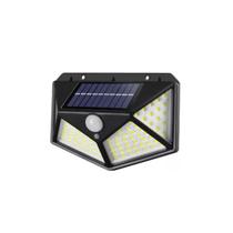 Luminaria Solar De Alta Potência Refletor De 100 Leds Alto Brilho A Prova D'Água