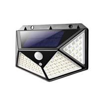 Luminária Solar De Parede Com 100 Leds Sensor De Movimento