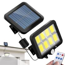 Luminária Solar de Parede com painel solar controle remoto