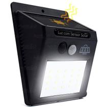 Luminária Solar De Parede Com Sensor De Movimento E Acendimento Automático 30 LED