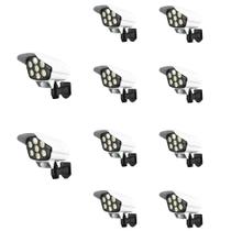 Luminaria Solar Dummy Camera Falsa Kit 10 Uni 30w Controle Sensor Proximidade Movimento Iluminaçao Luz Casa Garagem Luminaria Solar Dummy Camera Falsa Kit 10 Uni 30w Controle Sensor Proximidade Movimento Iluminaçao Luz Casa Garagem