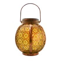 Luminária Solar Estilo Lamparina Medieval 3000K Com Efeito Tocha para Jardim e Varanda