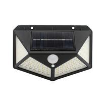 Luminária Solar Externa Arandela Led Sensor De Jardim Parede Alpendre Quintal Corredor Automático 100 Led