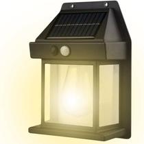 Luminária Solar Externa com Sensor de Presença 03 Modos de Luz e Design Sustentável para Parede Muros Jardim Quintal Luminária Solar Externa com Sensor de Presença 03 Modos de Luz e Design Sustentável para Parede Muros Jardim Quintal