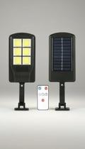 Luminária Solar Externa Poste LED 100W Sensor Remoto