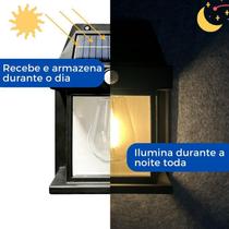 Luminária Solar Externa Potente Arandela Energia Solar