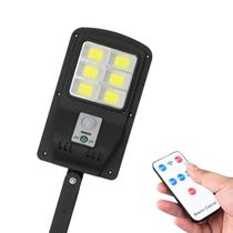 Luminária Solar Externa Prova D'agua Fotocelula 3 Modos Uso