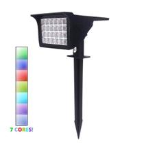 Luminária Solar Jardim Decoração Espeto 30w LED Externo