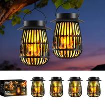Luminária Solar KYEKIO Gen2 com Chama Cintilante, Kit com 4