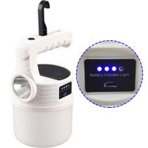 Luminaria Solar Lanterna 2 Em 1 Duplo Led Gancho Pendurar Portatil Acampamento A Prova De Agua Camping SOS Camping Iluminaçao Resistente Lampada Segur