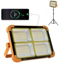 Luminária Solar LED 1000W Prova d'Água Recarregável USB Parede Jardim Pesca Camping Trilha 420 LEDs Luminária Solar LED 1000W Prova d'Água Recarregável USB Parede Jardim Pesca Camping Trilha 420 LEDs