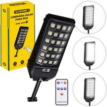 Luminária solar led com sensor de movimento 6600mAh - BOM-4214