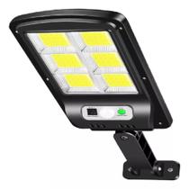 Luminária Solar LED Externa Poste Rua Sensor de Movimento Com Controle Luminária Solar LED Externa Poste Rua Sensor de Movimento Com Controle