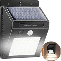 Luminaria Solar Led Luz Automática Sensor De Presença Ip67 - JACK ACESSORIOS