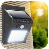 Luminária Solar Led Luz Automática Sensor De Presença Premium