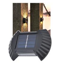 Luminaria Solar Led Parede Arandela Balizador Resistente Agua Spot Luz Patio Escada Quintal Jardim Casa Decoraçao Enfeite Iluminaçao Rua
