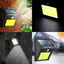 Luminaria Solar Led Parede Lampada 48 Leds Sensor Movimento
