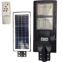 Luminaria Solar Led Poste 240w Sensor e Controle Refletor Jardim Rua