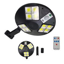 Luminaria Solar Led Sensor Presença Movimento Parede Residencial Industrial Rua Jardim Quintal Estabelecimento Resistente Segurança Iluminaçao