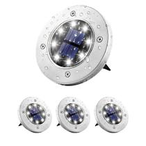 Luminária Solar Para Jardim E Gramado Kit 4 Peças LED Iluminação Externas Á prova D'Água Acionamento Automático ao Anoitecer Luminária Solar Para Jardim E Gramado Kit 4 Peças LED Iluminação Externas Á prova D'Água Acionamento Automático ao Anoitecer