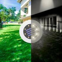 Luminária Solar Para Jardim E Gramado Kit 8 Peças LED Iluminação Externas Á prova D'Água Acionamento Automático ao Anoitecer