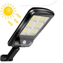 Luminária Solar para Jardim externa com Sensor de presença Branca 3 Funções Original Automático