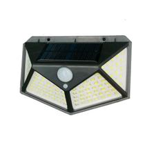 Luminária Solar Parede 100led Sensor Presença 3 Funções