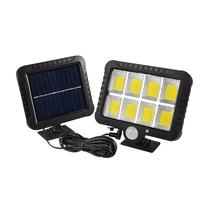 Luminária Solar Parede 160 Cob Sensor Presença 3 funções Sep/ - Golden Sky