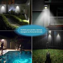 Luminária Solar Parede 20 Leds Sensor Movimento Luz Branca Casa