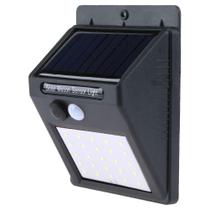 Luminária Solar Parede 25 Led Sensor De Movimento Automático