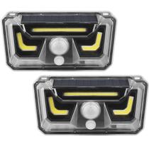 Luminaria Solar Parede Arandela Kit 2 Uni Sensor Movimento Presença Bionic Led Spot Lampada Parede Iluminaçao Segurança Quintal Rua Varanda Casa