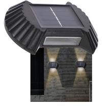 Luminaria Solar Parede Balizador Led Spot Decorativa Resistente Agua Iluminaçao Quintal Garagem Rua Escada Jardim Enfeite Moderno Decoraçao Ambiente