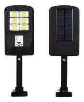 Luminária Solar Parede Refletor Haste 48led Sensor 60w 3funções - kapbom