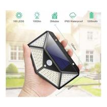 Luminária Solar Parede Sensor Presença 3 Funções