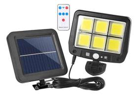 Luminária Solar Parede Sensor Presença 3 Funções C/ Controle