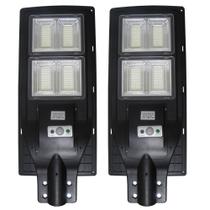 Luminaria Solar Poste LED 200W Sensor Proximidade Controle Rua Quintal Jardim Iluminaçao Kit 2 Unidades Luminaria Solar Poste LED 200W Sensor Proximidade Controle Rua Quintal Jardim Iluminaçao Kit 2 Unidades