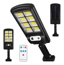 Luminaria Solar Poste Sensor Movimento Controle Remoto 200W