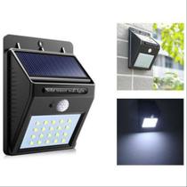 Luminaria Solar Recarregável Garagem Jardim Sensor Movimento - LED