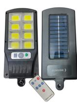 Luminaria solar recarregavel led de poste de rua a prova dagua com controle remoto