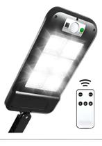 Luminária Solar Refletor Potente Poste 200W 12H Casa Garagem