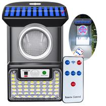 Luminaria Solar Refletor Spot Controle Balizador Sensor de proximidade Led 4 modos Spot Alta Garagem Potencia Jardins estacionamento