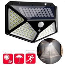 Luminária Solar Sem Fio 100 Leds Original Com Sensor